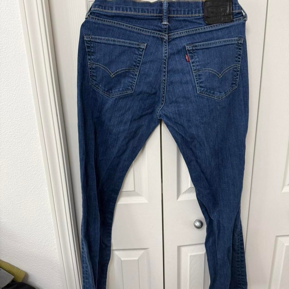 Levi's 565 Bootcut Jeans 34x32 Medium Blue Denim Y2K Vintage Cowboyโ Western - Picture 3 of 5